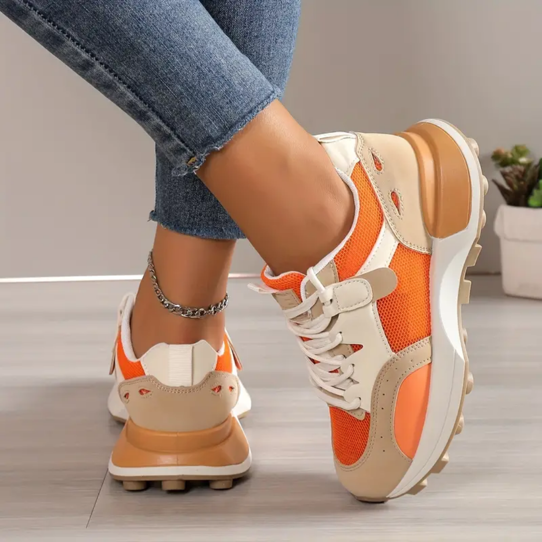Katja - Casual Dames Sneakers - Oranje